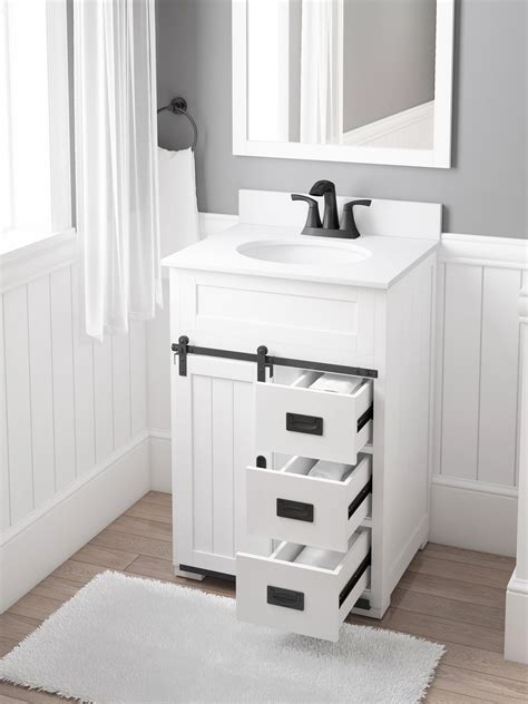 Bathroom Vanity With Barn Style Door at Carlos Brookover blog