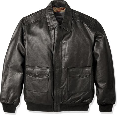 Excelled Leather Mens Big-Tall Big and Tall Leather Flight Jacket ...