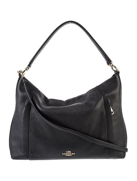 Coach Leather Shoulder Bag - Black Shoulder Bags, Handbags - CCH44937 ...