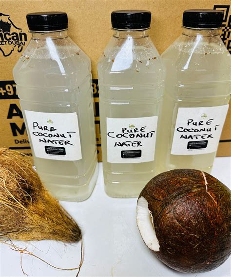 Raw Coconut Water, 1 Liter Organic, Natural - African Market Dubai