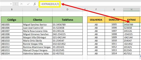 Image result for Formula Extraer En Excel