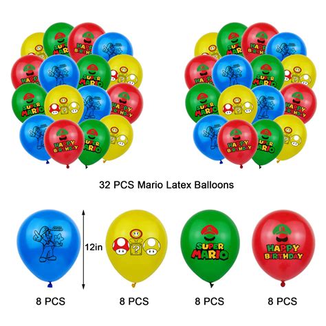 Buy Su-per Ma-rio Birthday Decorations, Su-per Ma-rio Party Supplies ...