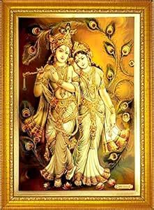 ADA Handicraft Gold Aluminum Plated and wooden Hindu Lord Goddess God ...