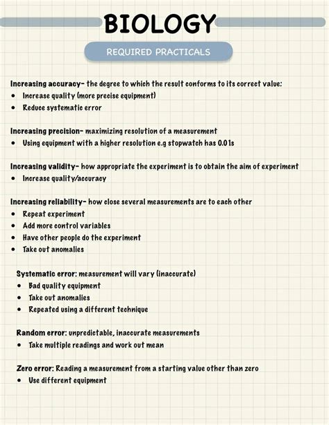 Simply explained: GCSE Biology Paper 1: All Required Practicals & Tips! (Biology) - Knowunity