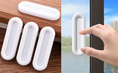 Bowiemall 4 Pcs Self Adhesive Handles for Sliding Window Cabinets ...