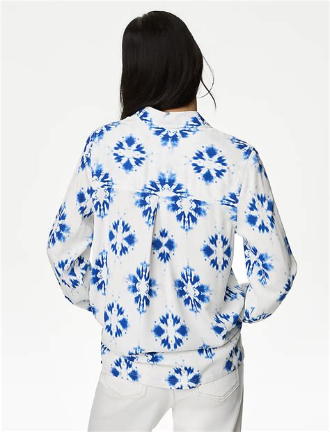 Buy Printed Collared Shirt at Marks & Spencer