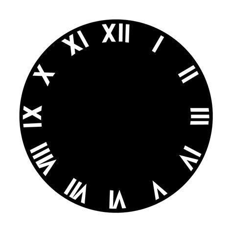 Clock Face Roman Numerals