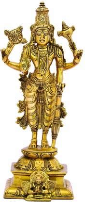 The Advitya Lord Bhagwan Vishnu Standing On Base|Shri Narayan Statue ...