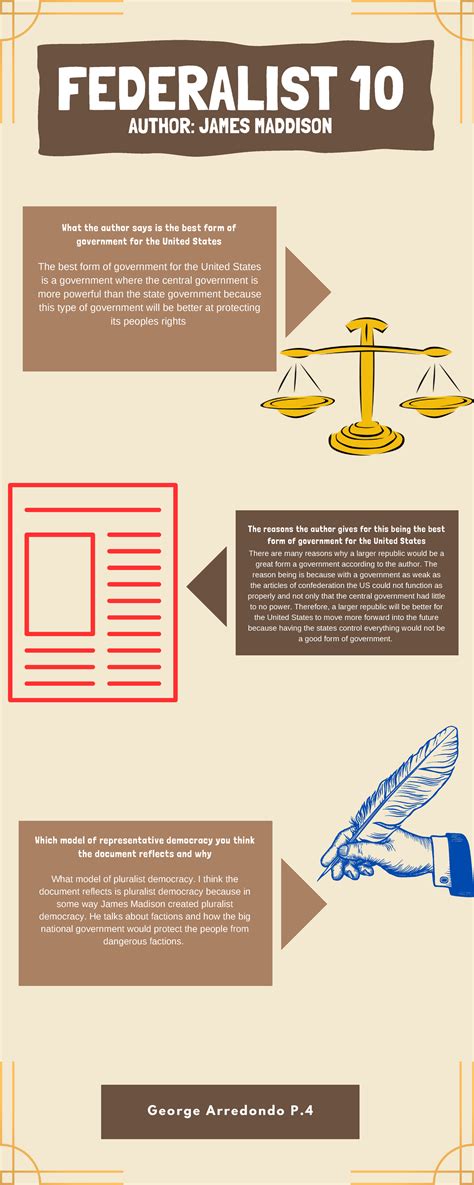 Federalist 10 - gov help - G e o r g e A r r e d o n d o P. 4 ...