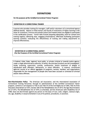 Fillable Online 1 American Jail Association and the International ...