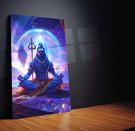 Lord Shiva Metal Poster – Divine Lord of Destruction | Spiritual Hindu ...