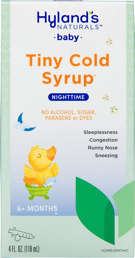 Hyland's Baby Nighttime PM Cold Syrup - Natural Relief for Cold ...