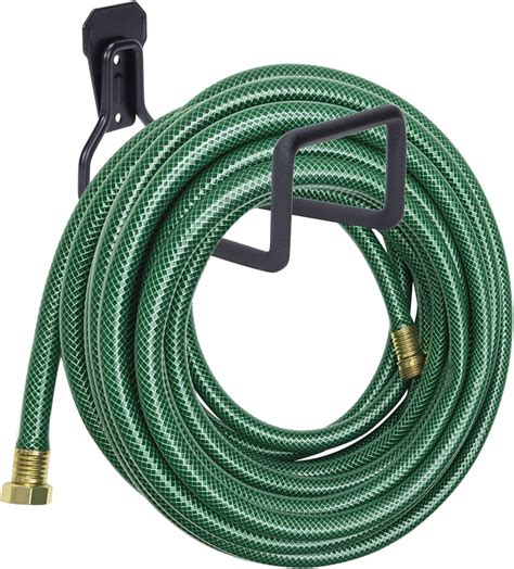 Amazon.com : wisekoti 1P Black Garden Hose Hanger, Hose Holder Wall ...