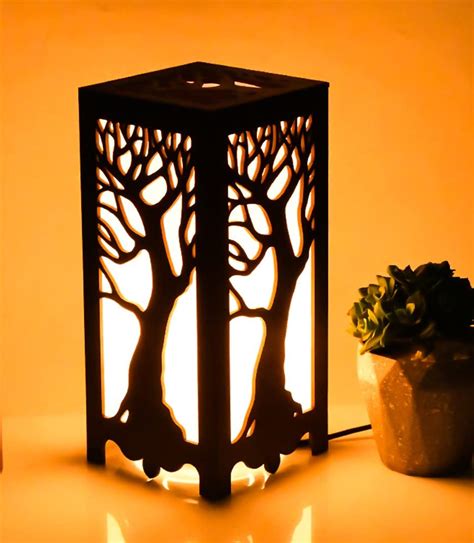 Vellar's Whispering Trees Table Lamp - Handcrafted Wooden Design – Wall ...