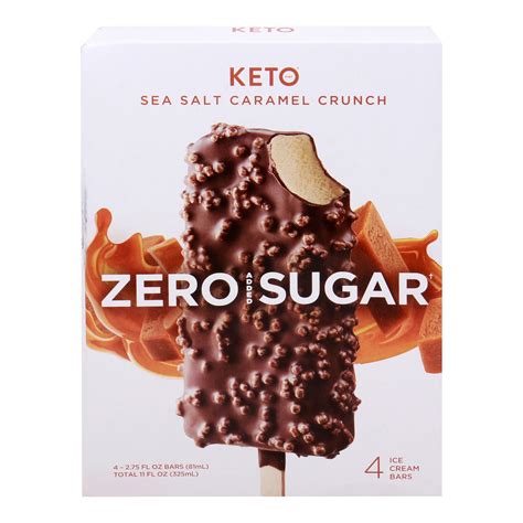 Keto Pint Sea Salt Caramel Crunch Ice Cream Bars 4 pcs 325 ml Online at ...