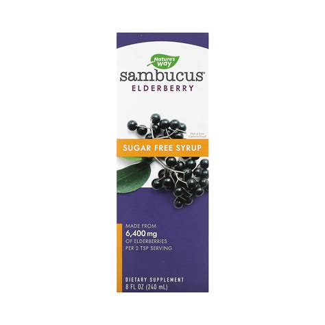Nature's Way, Sambucus Sugar-Free Syrup, 8 Oz – Maple Herbs
