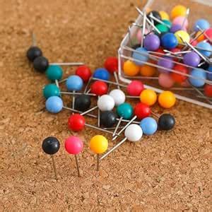 Kuber Industries Solid Color Push Pins Tacks|Heavy-Duty Notice Board ...