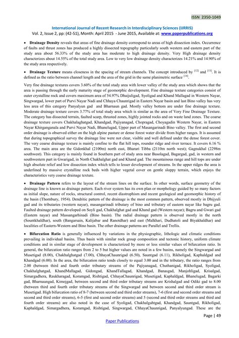 Evolution Analysis of Structures And Landforms Of Thalisain Area, Garhwal Himalaya, Uttarakhand ...