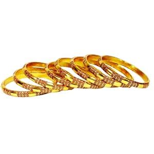 Buy Designers Glass Bangles Kada Set (2.6) at Amazon.in
