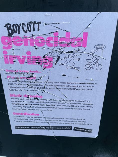 Ooo damn the streets boycotting general Irving??? 😯😯 : r/Bushwick