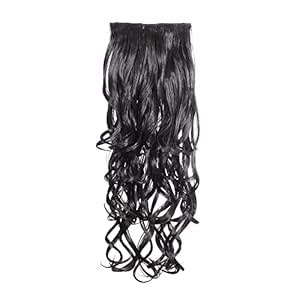 KIS Beautiful Hair Extensions (Curly) Real Human Hair Blend Glamorous ...