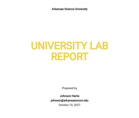 Image result for University Report Example