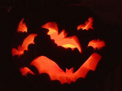 Pumpkin Carving with Bats