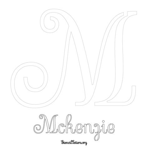McKenzie Free Printable Name Stencils with 6 Unique Typography Styles ...