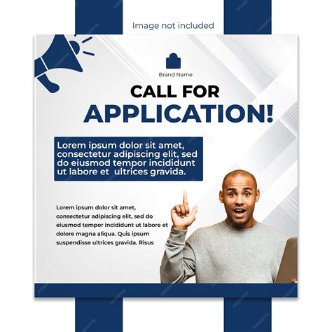 Call for application flyer design template | Premium PSD