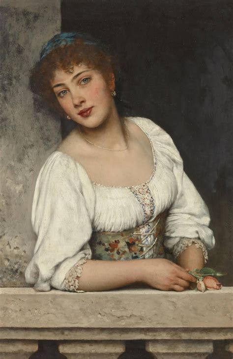 Eugene de Blaas - Girl at the Window in 2021 | Renaissance art ...