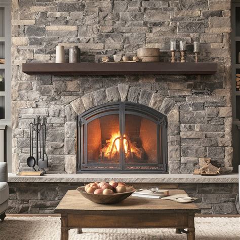 Lexington Hearth Flat Sawn Beam High-End Non-Combustible Mantel Shelf ...