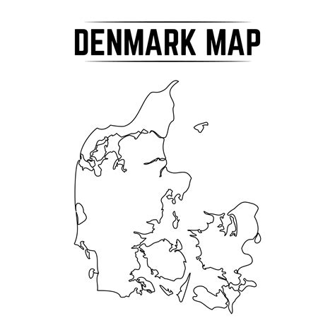 Denmark Map Outline
