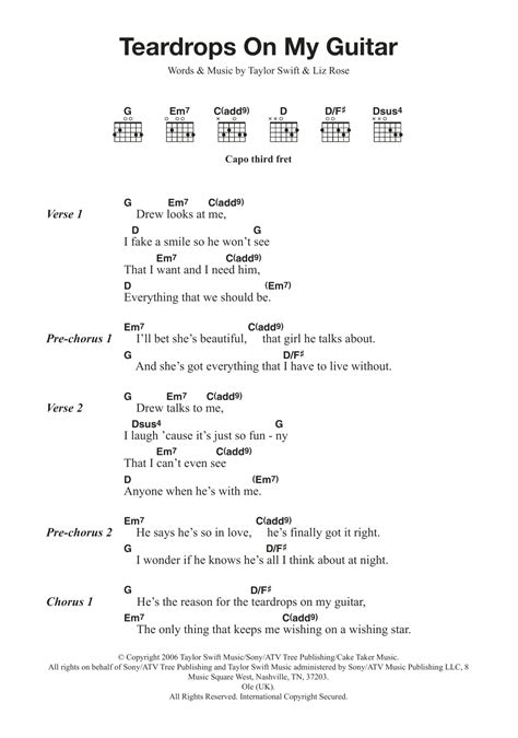 Guitar Chords Taylor Swift at Marion Rosenthal blog
