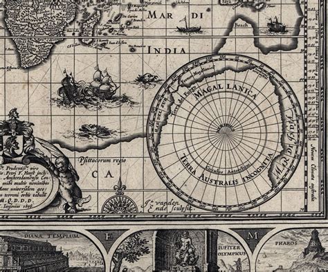 Historic Map - World - 1606 - Willem Janszoon Blaeu | World Maps Online - willem janszoon map of australia