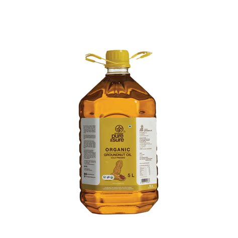 Groundnut Oil | Cold Pressed - Organic - Indian - Pure And Sure - 5000 ...