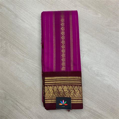Thirubavanam Pure Handloom Silk Saree with Pure Zari Woven Oneside Bor ...