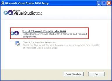 How to Install Visual Studio 2010 Setup 的图像结果
