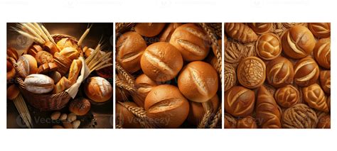 freshly bread basket food texture background 28339432 Stock Photo at ...