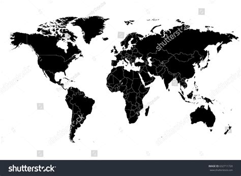 Simple High Resolution World Map 的图像结果