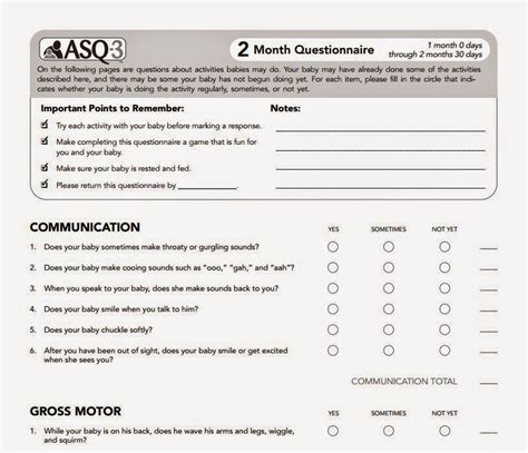Printable Asq Questionnaire - Printable Word Searches