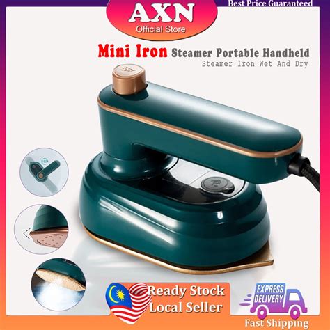 Axn Mini Iron Steamer Portable Handheld Steamer Iron Wet And Dry ...