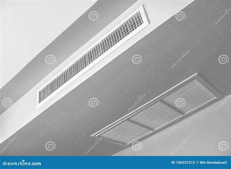Air Conditioning Vent on Ceiling Stock Photo - Image of conditioning ...