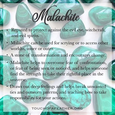Malachite - | Crystals healing properties, Meditation crystals ...