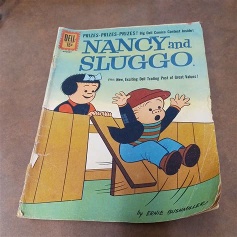 NANCY AND SLUGGO #183 Dell Comics 1961 (with 4 pages of PEANUTS) Silver ...