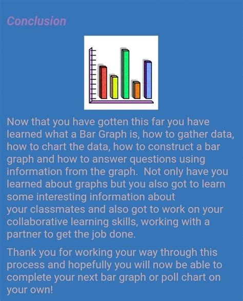 write a project conclusion on bar graph - Brainly.in
