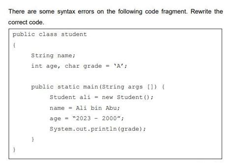 Image result for Syntax Error Insert to Complete Class Body