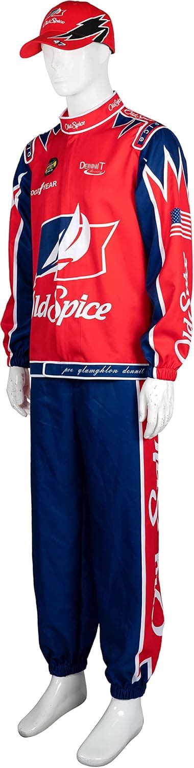 Buy Qosivfey Adult Halloween Ricky Bobby Racing costume Hat Set ...