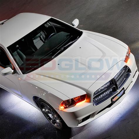 Buy LEDGlow 4pc White LED Underbody Underglow Lights & 2pc Interior ...