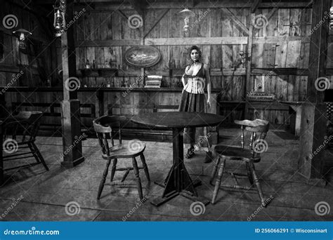 Old West Saloon, Dance Hall Girl Stock Image - Image of vintage, prostitute: 256066291