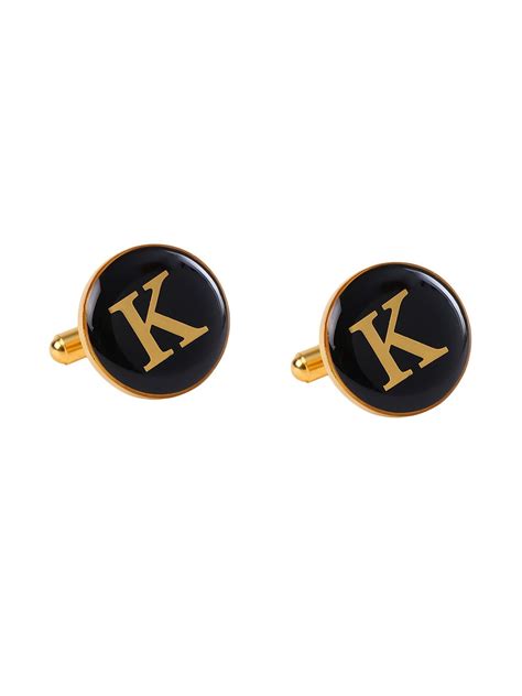 Alphabet K Cufflink